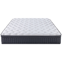 Matelas à ressorts ensachés compressés en mousse à mémoire de forme en gel orthopédique pour hôtel, taille Queen, 5 zones