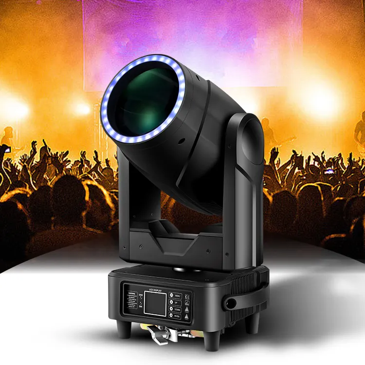 Lumières de scène d'usine Spot Wash lumière mobile avec RGB Halo Bar LED éclairage de faisceau de tête mobile pour mariage DJ Disco Party KTV