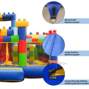 <strong>Inflatable</strong> Bounce House Commercial Bouncy Castle with Slide <strong>Obstacle</strong> <strong>Course</strong> <strong>Inflatable</strong> Jumping Castle for Kids - Product Image 4