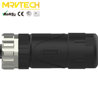 Connecteur de câble câblable sur site Marvtech M12 femelle 4/5/8 broches Code A PG11 pour présentoirs