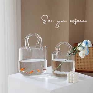 Vases en verre M, décoration de bassin à poissons, pots en verre pour arrangements floraux, centres de table, décoration de sacs à main, vente directe usine - Product Image 1