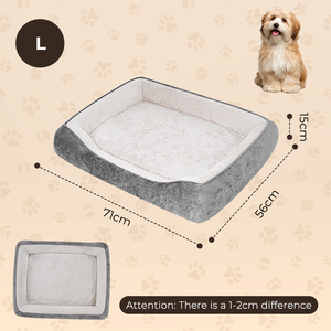 Cama para Perros de Felpa Suave, Rectangular, con Borde Reforzado, Antideslizante, para Perros y Gatos Grandes, Medianos y Pequeños, para Interiores - Product Image 5