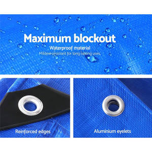 Bâche en PE d'extérieur personnalisée 220GSM pour meubles de jardin, couverture de voiture, camion, <span class=keywords><strong>camping</strong></span> - Product Image 5