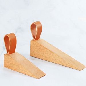 Tope de puerta de madera de haya antideslizante al por mayor - Product Image 1