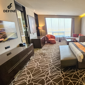 Juego Completo de Muebles de Madera para Dormitorio y Apartamento de Hotel con Diseño Moderno y Garantía de 5 Años - Product Image 1