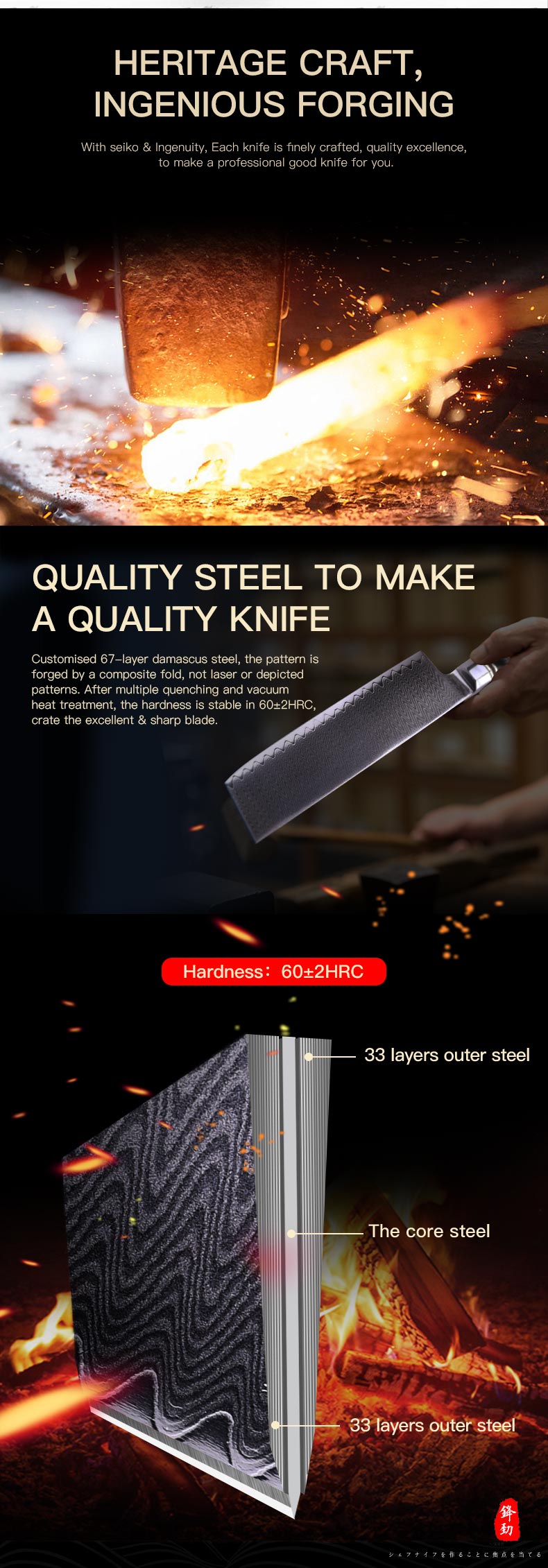 FINDKING 6.5 inch Octagonal Handle Kitchen Chef Knife 67 Layers Damascus Steel Nakiri Cleaver Knife
