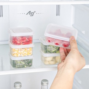 Food Storage Containers Square Rectangle 8x8x4.5cm 8x11x4.5cm For Fridge Freezer Microwave Safe With Lids - Product Image 4