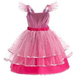 Robes de princesse pour enfants MS Best Made, costume de princesse rose, robes de soirée pour concours de beauté, déguisement de fête - Product Image 2