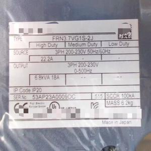 Frn3.7vg1s-2j Drive, era conservato in fabbrica come pezzo di ricambio. Nuovo Originale Pronto per la Spedizione Pacchetto di Automazione Industriale Dedi Orig - Product Image 1