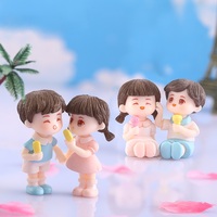 Nouvelle arrivée Summer Lovers Home Decor Microlandschaft Figurine petits ornements Mini poupée de dessin animé