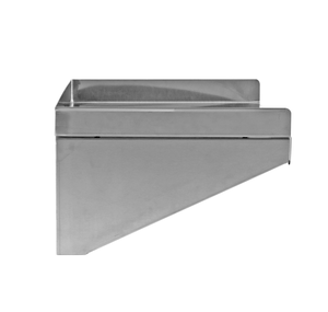 Étagère murale en acier inoxydable à 3 côtés, support de rangement mural commercial pour restaurant, traiteur, cuisine - Product Image 4