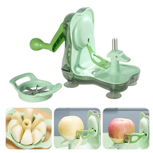 Éplucheur à manivelle pour pommes, coupe-légumes, éplucheur à pommes de terre avec lames en acier inoxydable, machine à éplucher les fruits et légumes, gadgets de cuisine - Product Image 2