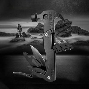 Camping-Multitool Notfall-Fluchthammer mit Nylontasche OEM Anpassbarer Mehrzweck-Outdoor-<span class=keywords><strong>Hammer</strong></span> mit Zange - Product Image 6