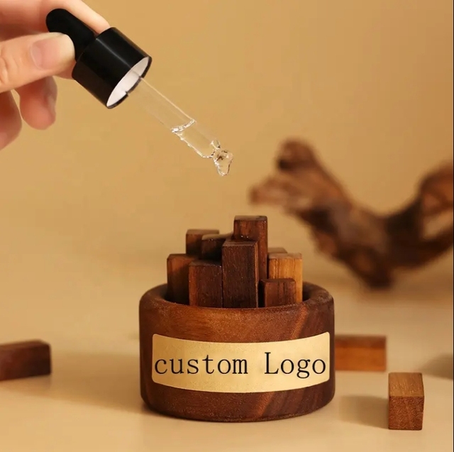 Wholesale Solid Wood Essential Oil Diffusers Unique Wood Art Fireless Aromatherapy Diffusers for Home Offices Incense Holders