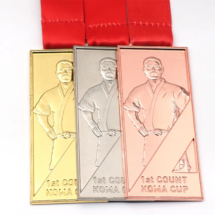 Fabricage Custom Sport Award Blanco Ajp Medailles Souvenir Judo Goud Uae Jiu Jitsu Bjj Metalen Medaille