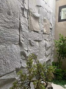 Popular piedra de granito gris oscuro piel pared cadding seta piedra para decoración Exterior e Interior - Product Image 2