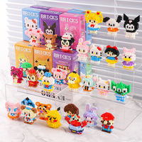 Ensemble de figurines en briques DIY pour enfants en gros, mini blocs de construction, jouets, modèles de personnages, animation, plastique, pas cher
