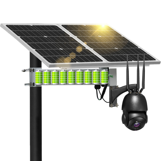 Outdoor 8MP 30x HD Lens Optical Zoom Solar Ptz Camera Night Vision Wifi 4g Sim Card Lte Surveillance Alarm Camera Solar Camera