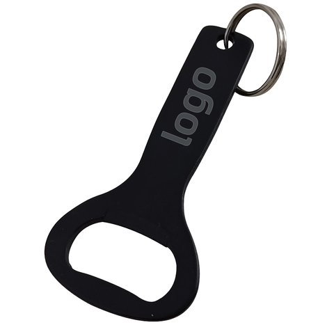 Wholesale Custom New Shaped Black Beer Bottle Opener Keychain Laser Engraved Animal Metal Key Holder Opener Giveaway Gift