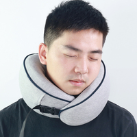 Vente chaude Oreiller De Massage Du Cou Orthopédique Portable Oreillers En Mousse À Mémoire Cervicale U Forme Cou Soutien Sieste Oreillers De Voyage