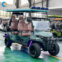 Voiturette de golf électrique Robetaa, petite, économique, 6 places, moteur AC 3,5 kW/4 kW/5 kW, avec batterie au lithium.