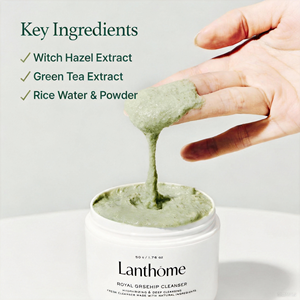 Nettoyant Visage au Gel de Mochi de Riz Végétalien Marque Blanche pour un Nettoyage en Profondeur au Thé Vert et à l'<span class=keywords><strong>Eau</strong></span> de Riz, Exfoliant Artisanal Minimisant les Pores, OEM - Product Image 2