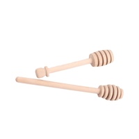 Bambus Mini pot à miel jetable en bois d'olive de 15cm Cuillère à mélanger personnalisée pour les fêtes à la maison