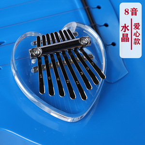 Petits instruments de musique pour enfants porte-clés <span class=keywords><strong>Kalimba</strong></span> acrylique 8 clés clair Mini <span class=keywords><strong>Kalimba</strong></span> - Product Image 4