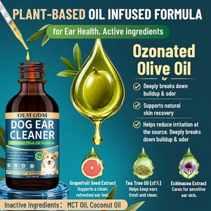 Limpiador de Oídos para Perros, <span class=keywords><strong>Gotas</strong></span> para Oídos con Aceite de Oliva Ozonizado y Equinácea, Sin Alcohol, para Perros y Gatos, 60 ml, Totalmente Natural - Product Image 4