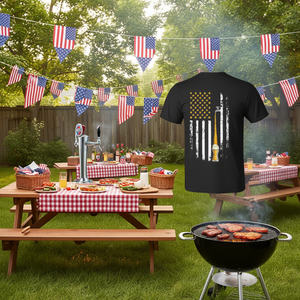 Camiseta Beer Usa Flag Beer Tap Fathers Day Beer Patriot - Product Image 3