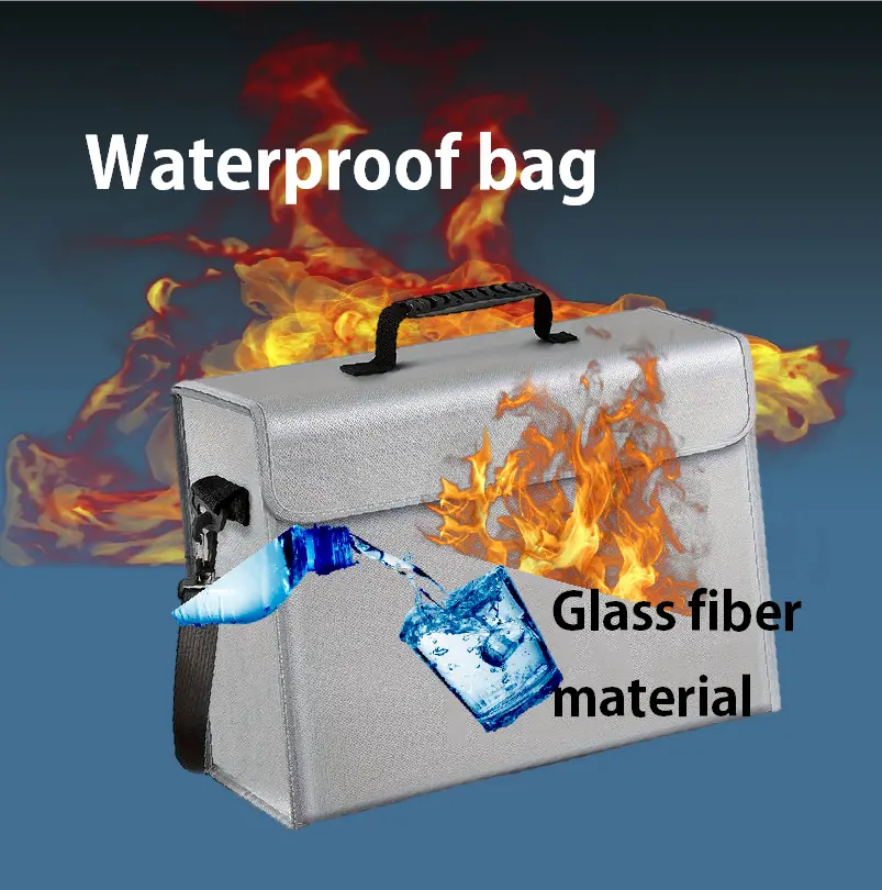 Factory production of large-capacity fireproof bag fire protection bag waterproof fireproof fiberglass bag