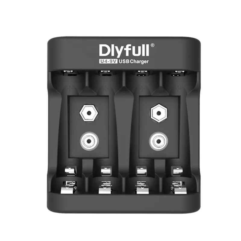 Dlyfull U4-9V 1.2V NI-MH battery AA/AAA size 4 bays battery charger