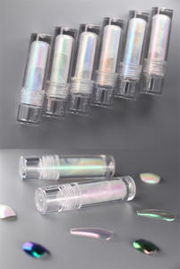 Magic Aurora Nail Glitter Brillant titane or vin <span class=keywords><strong>rouge</strong></span> Caméléon métallique Pigment Poussière Sirène liquide Miroir Chrome poudre - Product Image 4