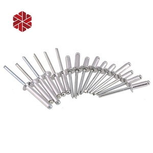 Todos los tamaños, 4mm, 4,8mm, 5mm, 6,4mm, acero de aluminio, <span class=keywords><strong>remache</strong></span> Pop estándar, <span class=keywords><strong>remache</strong></span> ciego de extremo abierto, fábrica Remaches Ciegos - Product Image 1
