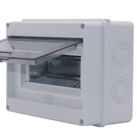 Boîtier de distribution extérieur étanche IP65 série HT 8 voies avec disjoncteur pour alimentation électrique