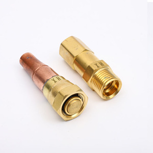 Connecteur rapide de tuyau de cuivre de climatisation de Type européen auto-scellant du brevet <span class=keywords><strong>1</strong></span>/<span class=keywords><strong>2</strong></span> pour des tubes de réfrigérant de tuyau à courant alternatif - Product Image 4