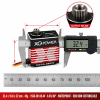 Moteurs Servo en Gros à Vendre XQ-POWER XQ-S8215D 15KG Haute Vitesse Sans Noyau Étanche pour Bras Robotique Hélicoptère 8.4V HV