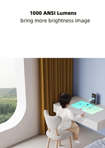 โปรเจคเตอร์พกพา Paihao P9 PRO แบบสัมผัสพื้น รองรับ <span class=keywords><strong>Android</strong></span> WiFi ความละเอียด 1080P รองรับ 4K ความสว่าง 1000 ANSI ลูเมนส์ โปรเจคเตอร์อัจฉริยะ - Product Image 3