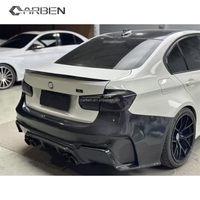 Pare-chocs arrière modifié et amélioré en fibre de carbone de style 3D pour BMW Série 3 F30 F31 M3 M4 F80 F81 F82 Kits de carrosserie État neuf
