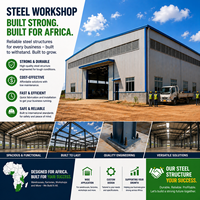 Taller de Estructura de Acero Industrial Galvanizado, Fácil Instalación, Precio Directo de Fábrica para Sudamérica