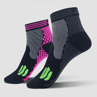 Chaussettes de sport techniques antidérapantes à coussinets en tissu éponge 3D pour la course à pied