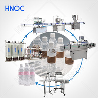 HNOC Machine d'usine de traitement de l'eau minérale entièrement automatique Petite ligne de production en bouteille d'eau de table 4000bph Prix