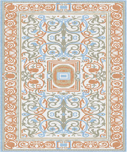 Tapis persan en laine de haute qualité, moderne, à motifs floraux, fait à la main, antimicrobien, écologique, antidérapant, rectangulaire, pour salle à manger, salon - Product Image 5