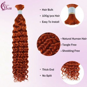 Cabello Humano Virgen a Granel, Rizado Profundo, Sin Procesar, FH # Paquete de Cabello Humano 350 sin Trama para Trenzas Boho - Product Image 1