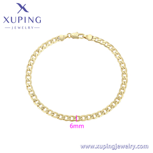 महिलाओं के लिए आभूषण <span class=keywords><strong>14k</strong></span> गोल्ड प्लेटेड फैशन क्यूबन चेन - Product Image 2