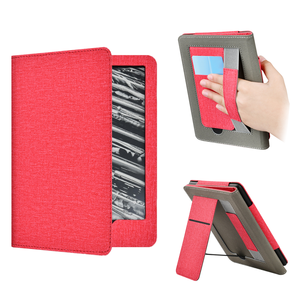 Ranura para tarjeta con correa de mano, diseño de soporte plegable, cubierta de soporte de cuero PU Premium para papel <span class=keywords><strong>Kindle</strong></span> blanco 5 - Product Image 1