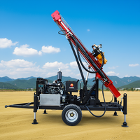 Machine de forage de puits d'eau portable à moteur diesel 78 CV, diamètre 300 mm, profondeur 300 m pour la surveillance des eaux souterraines, marque LUWEI
