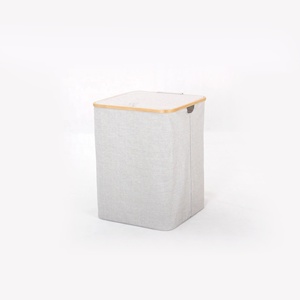 Productos más vendidos: Cesto plegable de bambú para ropa, venta directa de fábrica, contenedor cuadrado para almacenamiento de ropa sucia - Product Image 1