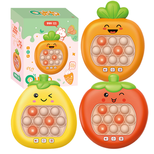 Console de jeu électronique anti-stress en forme de fruit, jeu rapide à presser, jouet lumineux à bulles pour enfants et adultes - Product Image 1