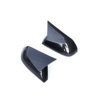 Coque de rétroviseur brillante anti-rayures Welta, autocollante, en forme de corne de bœuf, pièces de modification, garniture décorative extérieure pour Toyota Camry 18-23
